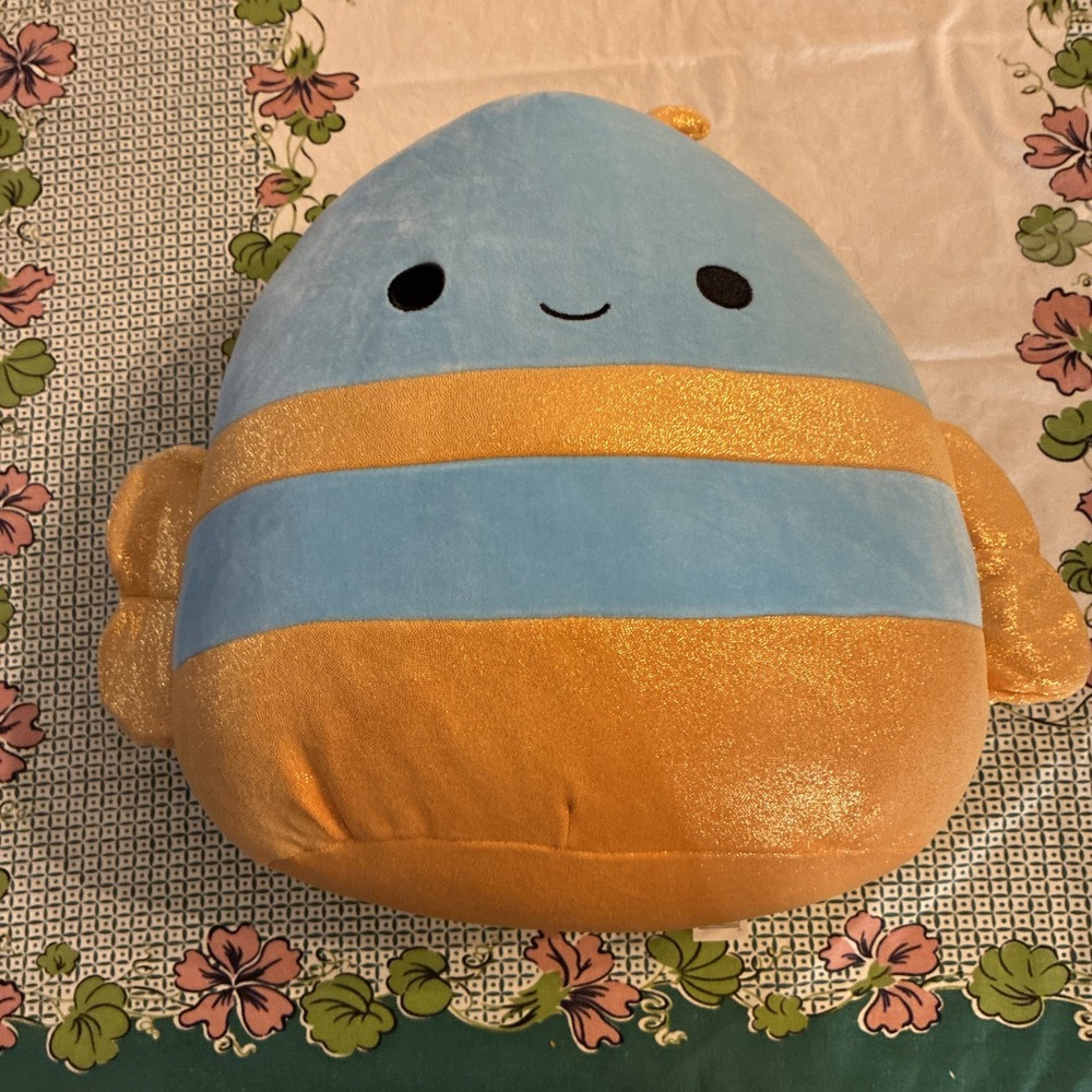 SQUISHMALLOWS Adopt Me! QUEEN BEE 14" Sparkly Gold Wings Jumbo Plush 2023 NWT!!